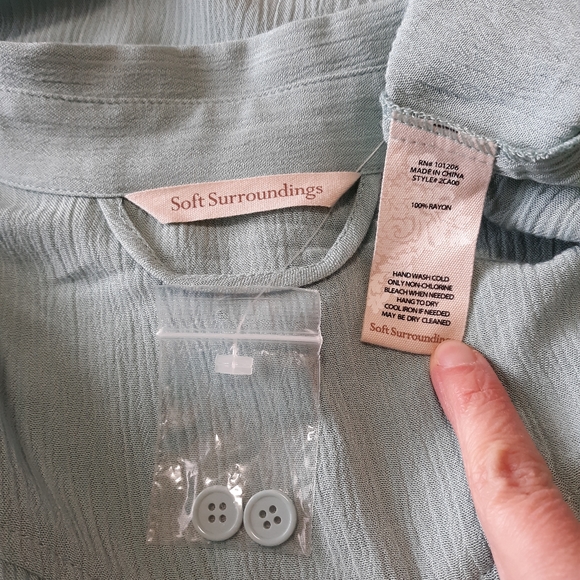 Soft Surroundings Light Blue Maxi Dress - Picture 12 of 12